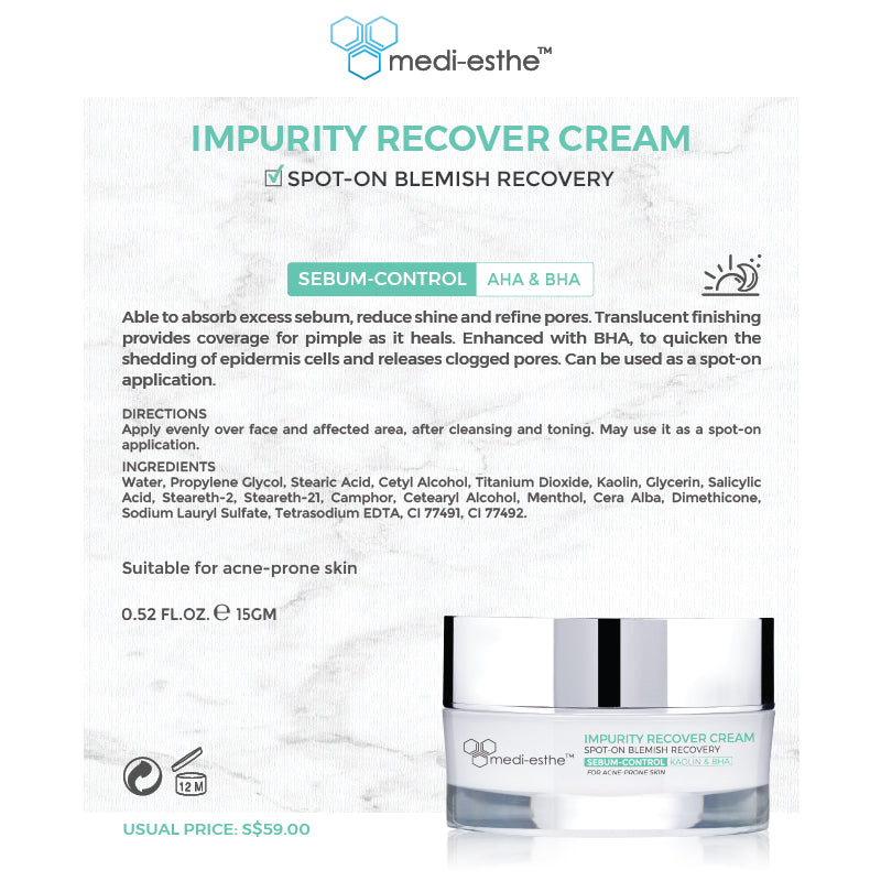 Impurity Recover Cream